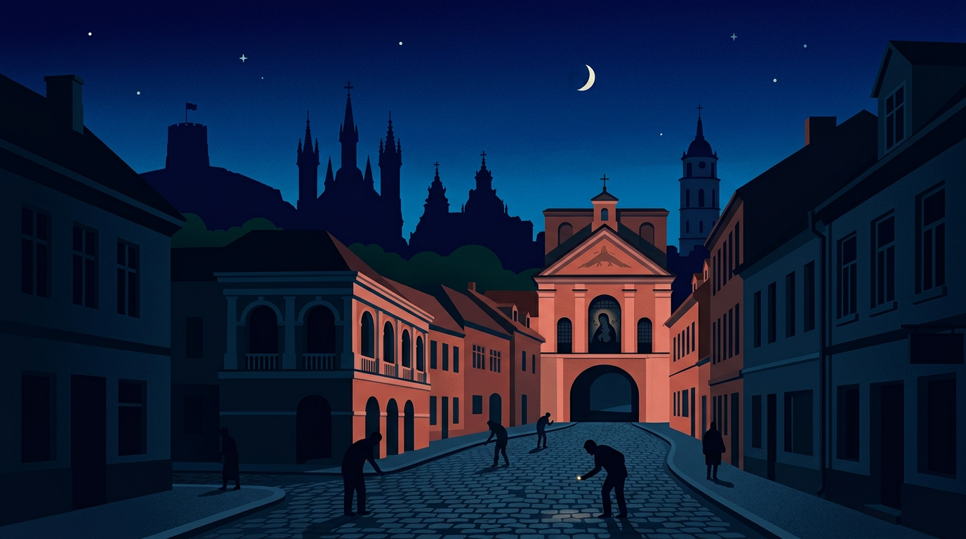 Tamsus naktinis Vilnius