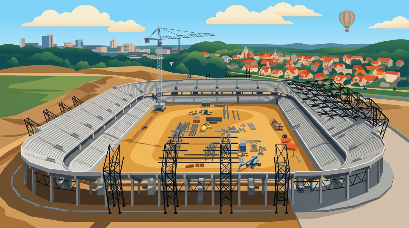 Nebaigtas Nacionalinis stadionas Šeškinėje
